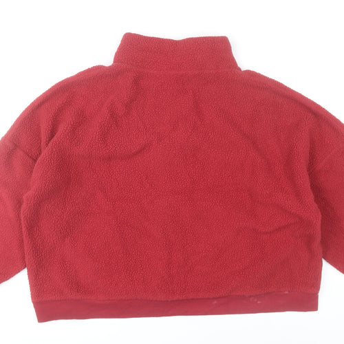 Dunnes Stores Women’s Red Fleece Sweatshirt XL 1/2 Zip Pullover