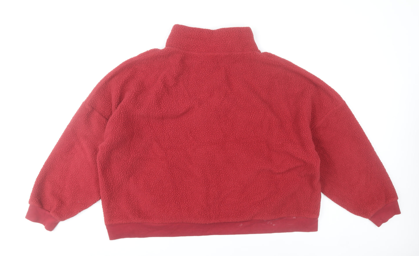 Dunnes Stores Women’s Red Fleece Sweatshirt XL 1/2 Zip Pullover