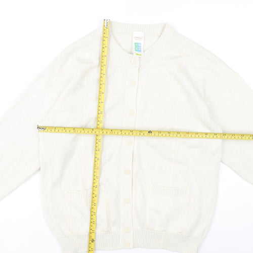 Marks and Spencer Women’s Beige Cardigan Size 12-14 Cotton Blend