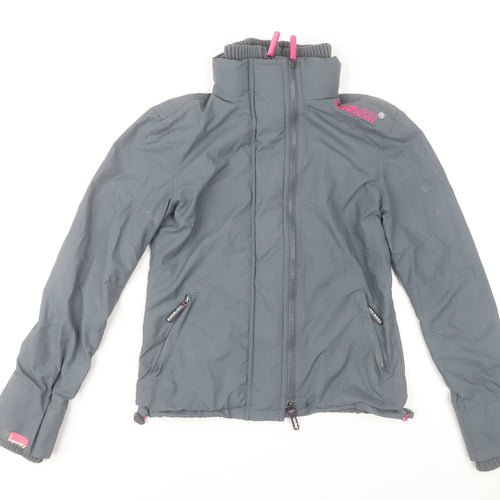 Superdry Women’s Grey Small Windbreaker Jacket Regular Fit