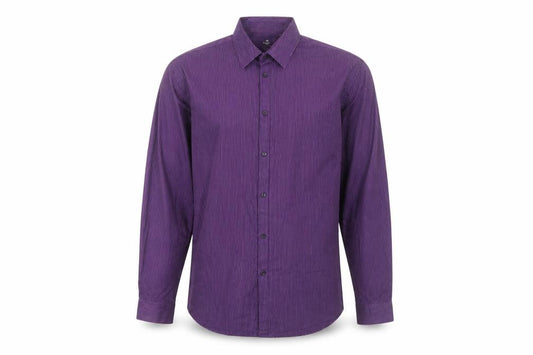 Next Men’s Purple Striped Dress Shirt Size 16 Long Sleeve Formal