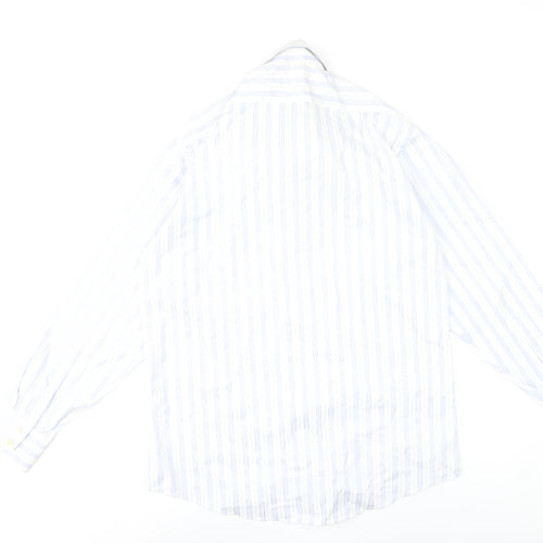 Ted Baker Men’s Blue Striped Cotton Dress Shirt Size 16