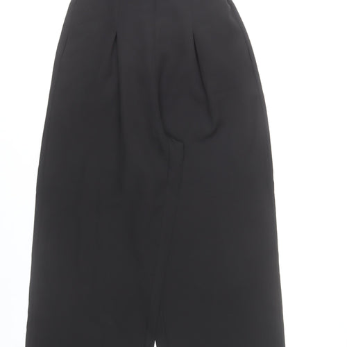 Boohoo Womens Black Strapless Wide-Leg Jumpsuit UK 12