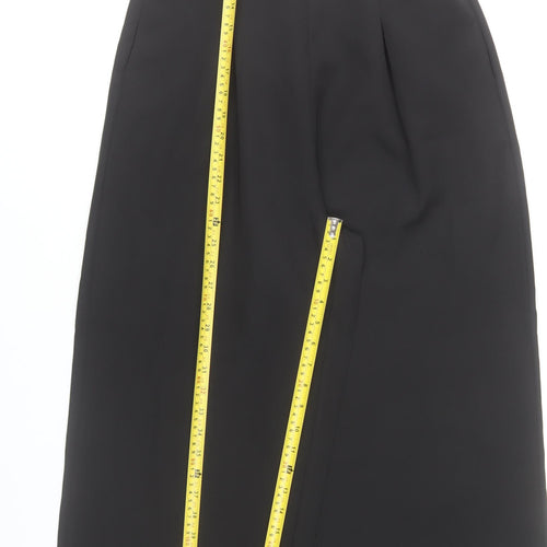 Boohoo Womens Black Strapless Wide-Leg Jumpsuit UK 12