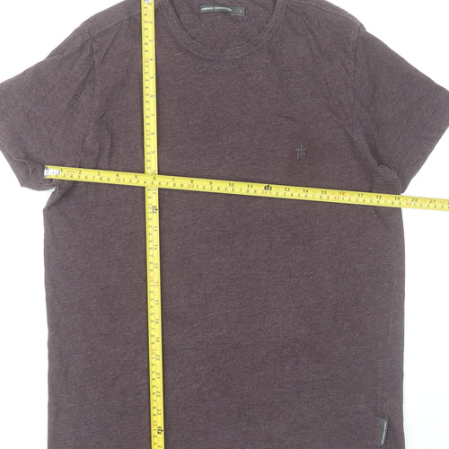 French Connection Men's Purple Crew Neck Short Sleeve T-Shirt Size L
