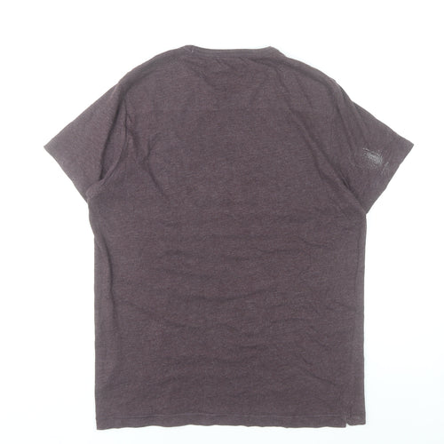 French Connection Men's Purple Crew Neck Short Sleeve T-Shirt Size L