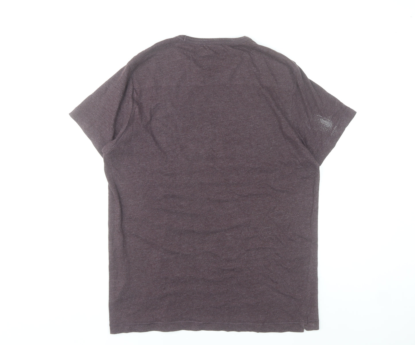French Connection Men's Purple Crew Neck Short Sleeve T-Shirt Size L