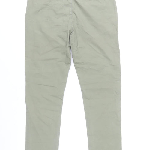 Denim Co. Men's Green Slim Fit Chino Trousers W32 L30