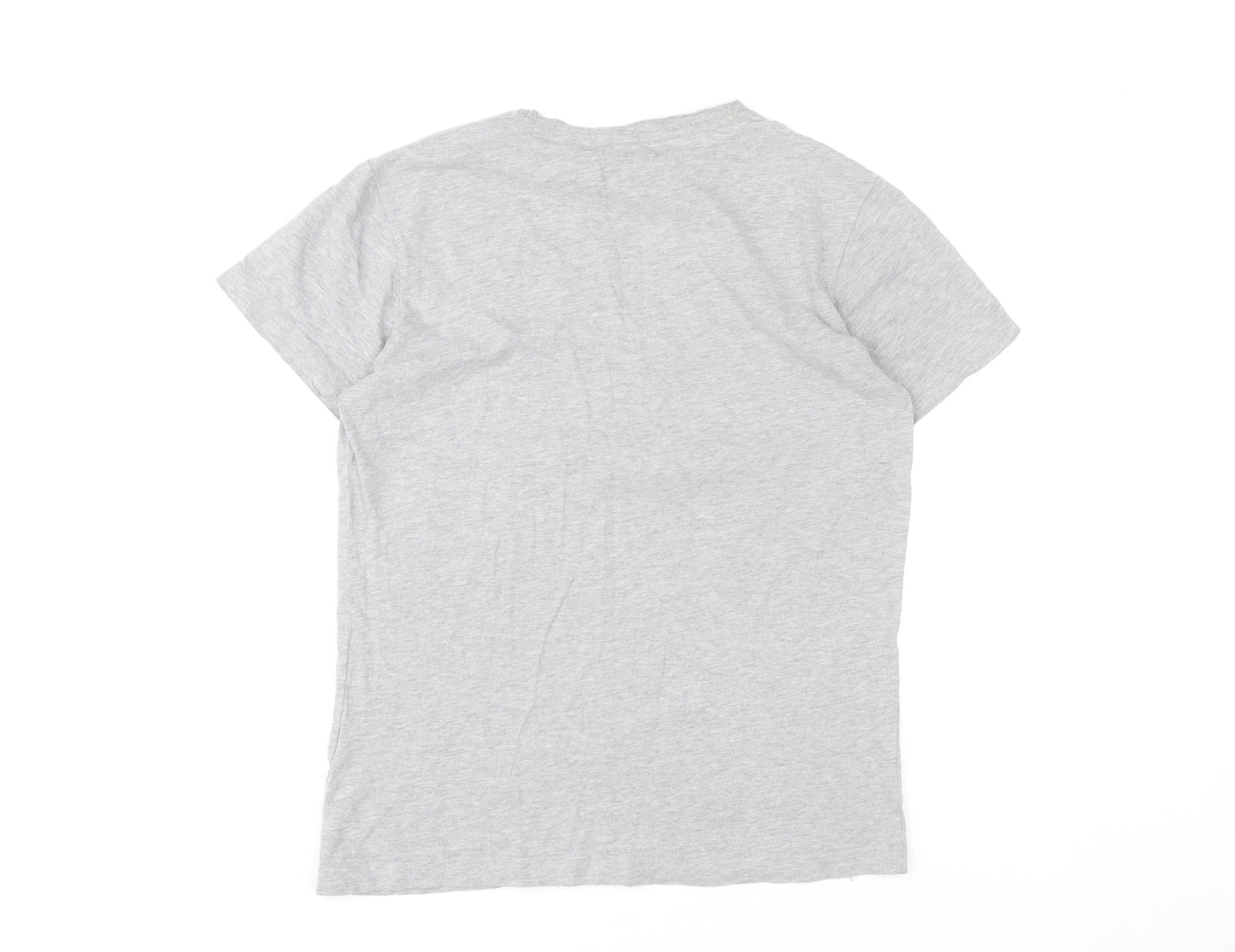 SmileyWorld Womens Grey XS Graphic T-Shirt Short Sleeve Cotton Blend