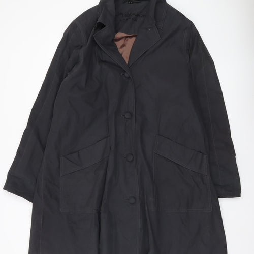 Four Seasons Womens Black Coat UK 12 Mid-Length Overcoat