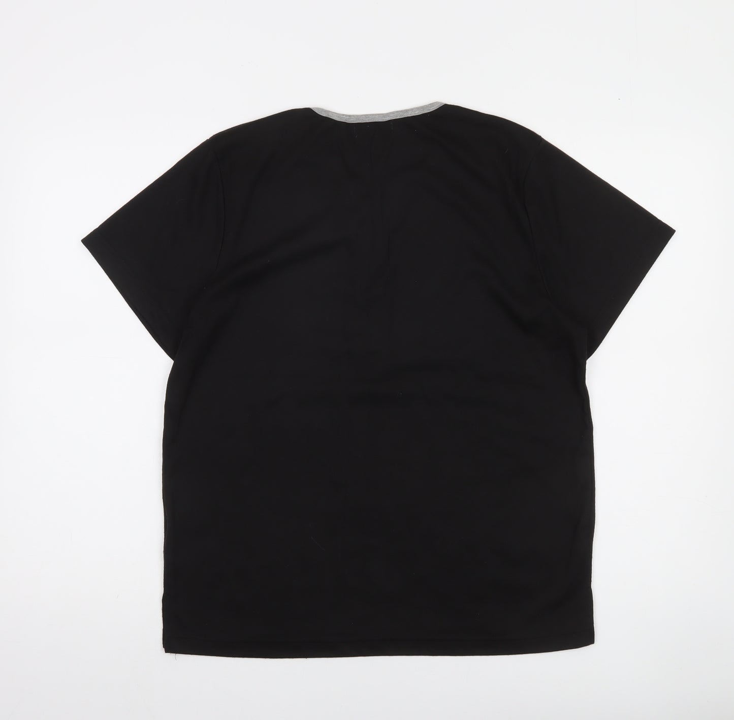 Fay Louise Women’s Black Floral Embroidered T-Shirt Size M