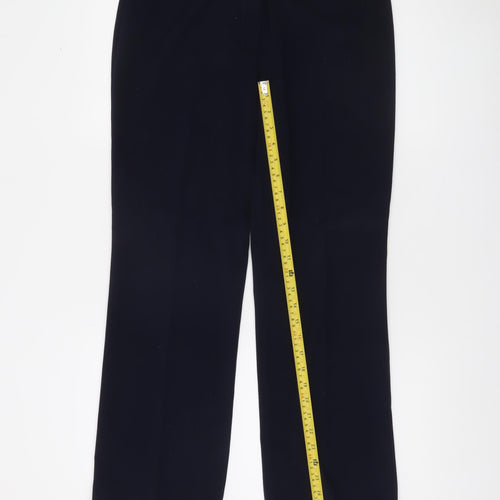 Marks and Spencer Womens Blue Size 12 Straight Leg Dress Pants