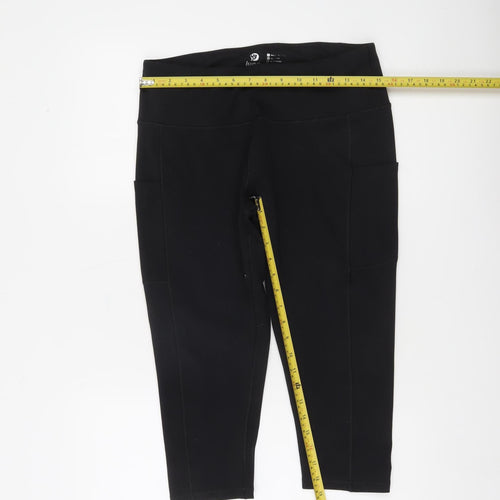 Iuga Womens Black 2XL Yoga Leggings with Pockets