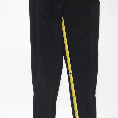 & Other Stories Women Black Leggings M Slim Fit Sportswear
