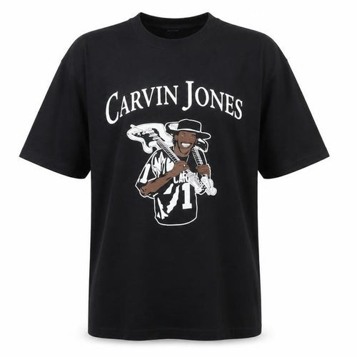 Port & Company Mens Black L Carvin Jones World Tour Band T-Shirt