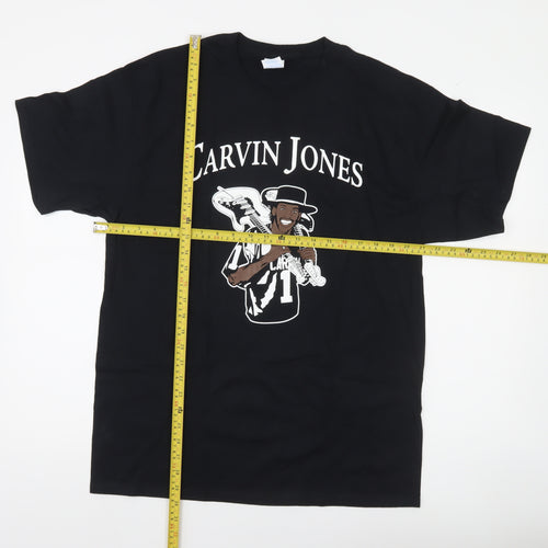 Port & Company Mens Black L Carvin Jones World Tour Band T-Shirt