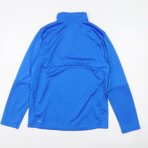 Puma Boys Blue 13-14Y Long Sleeve 1/4 Zip Sports Top