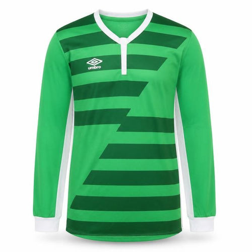 Umbro Boys Green Football Jersey Long Sleeve Sports Top 13 Years