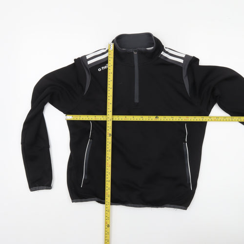 O Neills Boys Black 1/4 Zip Sports Sweatshirt Age 13 Regular Fit