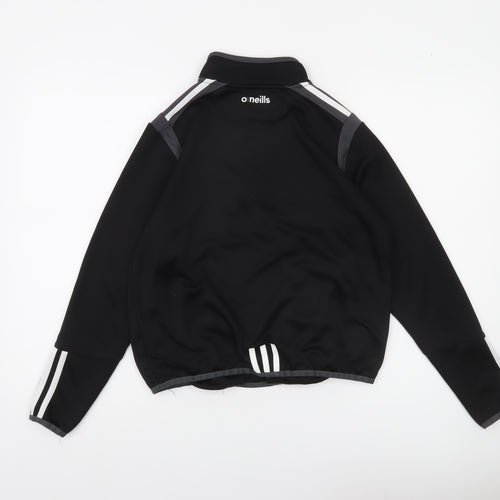 O Neills Boys Black 1/4 Zip Sports Sweatshirt Age 13 Regular Fit