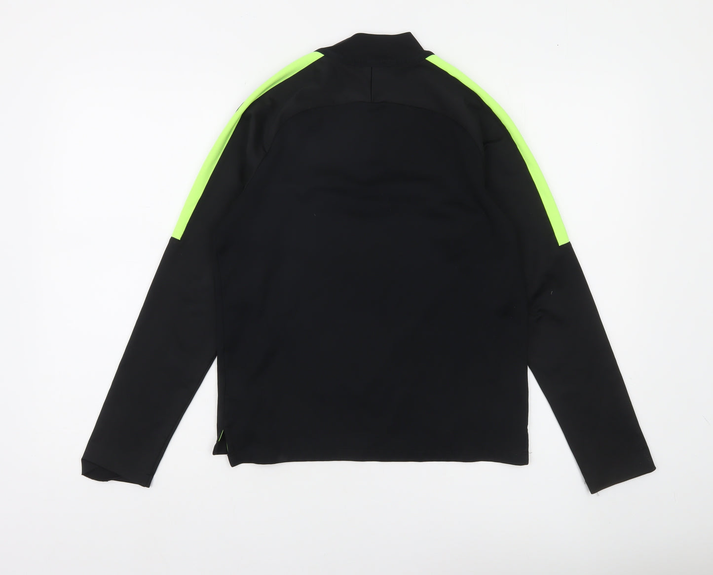 Nike Boys Black 12-13 Years Football Training Top Dri-Fit Long Sleeve