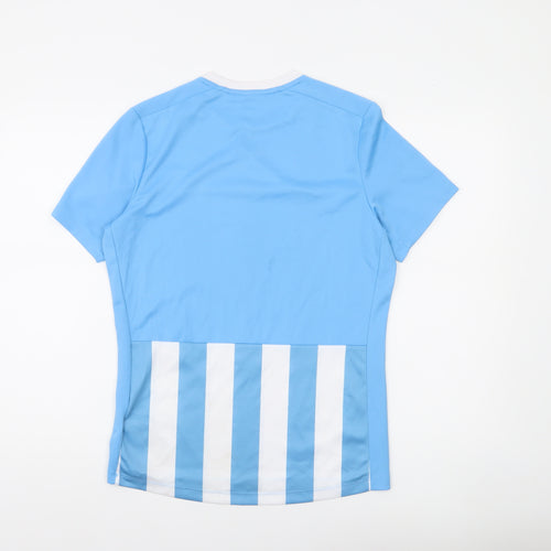 Umbro Boys Blue Striped Football Jersey T-Shirt 14 Years