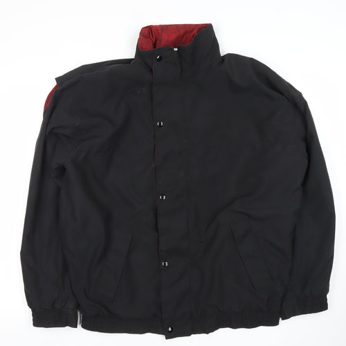 Cape Crest Mens Black Polyester Jacket L Regular Fit Casual