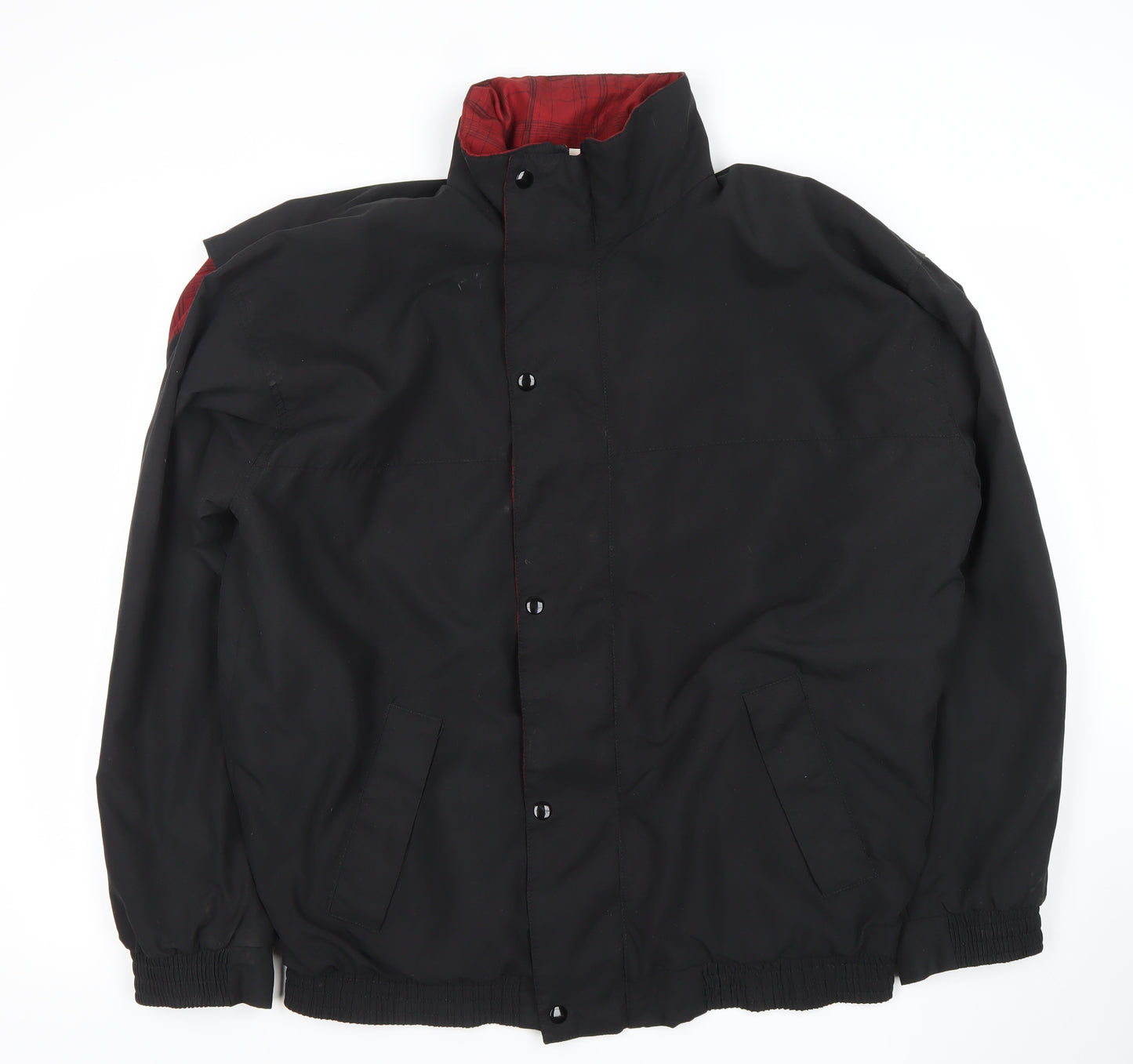 Cape Crest Mens Black Polyester Jacket L Regular Fit Casual