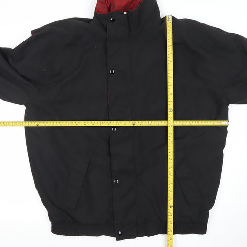 Cape Crest Mens Black Polyester Jacket L Regular Fit Casual