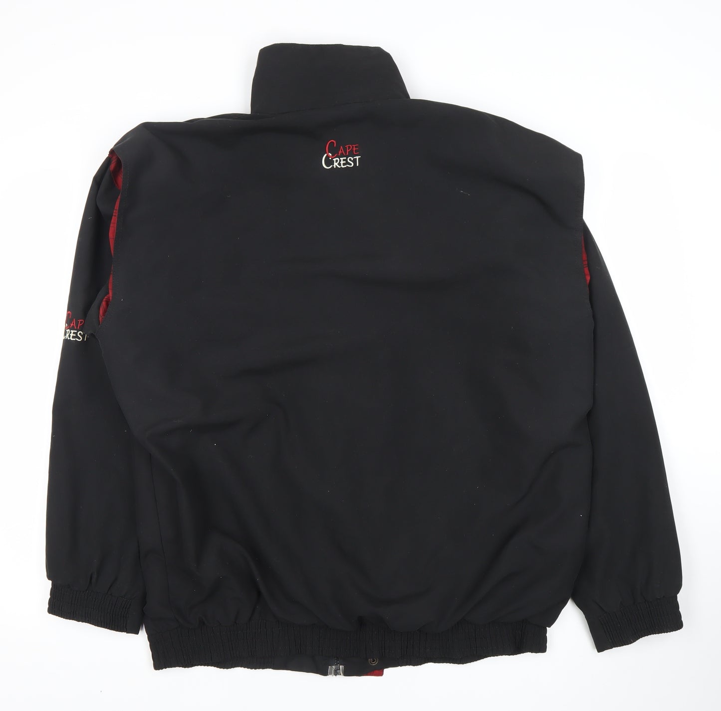 Cape Crest Mens Black Polyester Jacket L Regular Fit Casual
