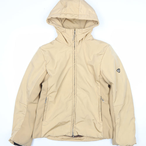 Post Card Womens Beige Size 12 Hooded Puffer Jacket Winter Coat