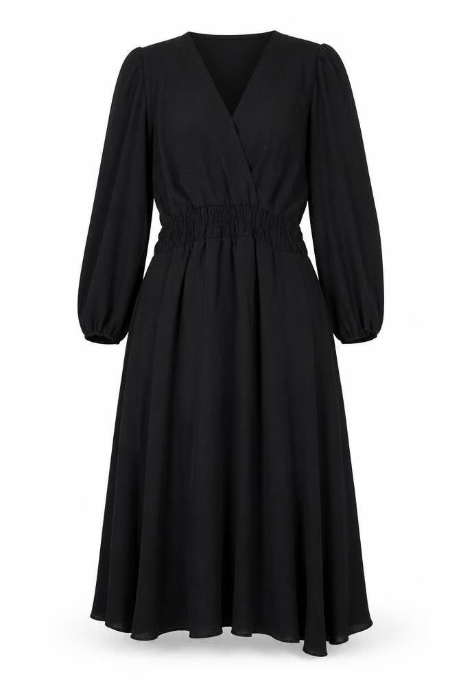The Casual Company Women’s Black Midi A-Line Dress Size S