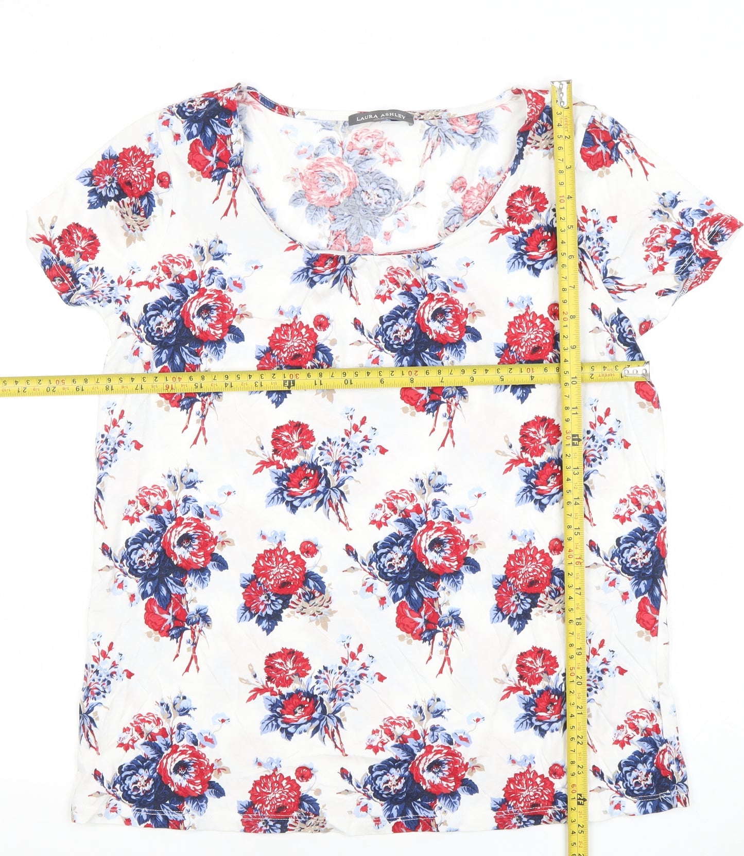 Laura Ashley Women’s Multicoloured Floral T-Shirt Size 14