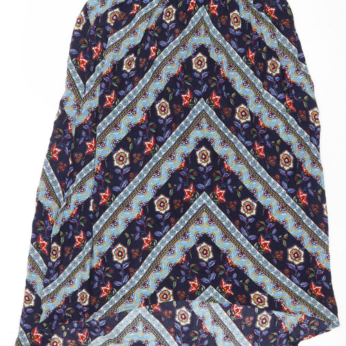 Springfield Womens Multicoloured Floral A-Line Midi Skirt Size S