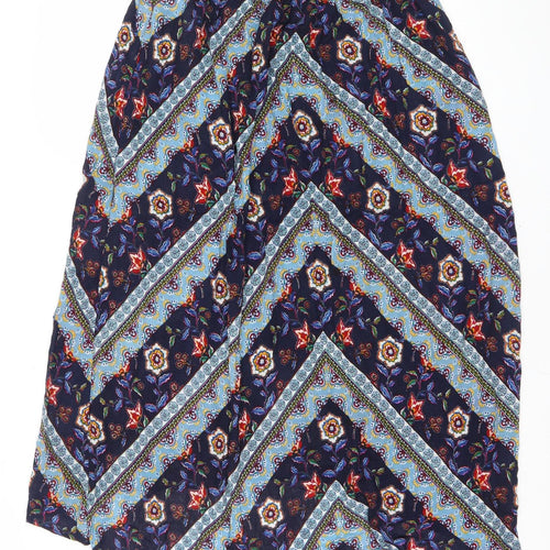 Springfield Womens Multicoloured Floral A-Line Midi Skirt Size S