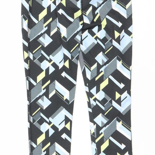 Dunnes Stores Girls Black Geometric Print Activewear Leggings Age 5 Years