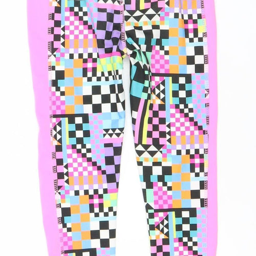 Dunnes Stores Girls Multicoloured Geometric Leggings Size 5 Years Slim Fit