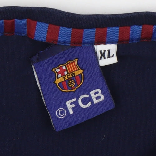 FC Barcelona Men's Blue XL Graphic T-Shirt Short Sleeve