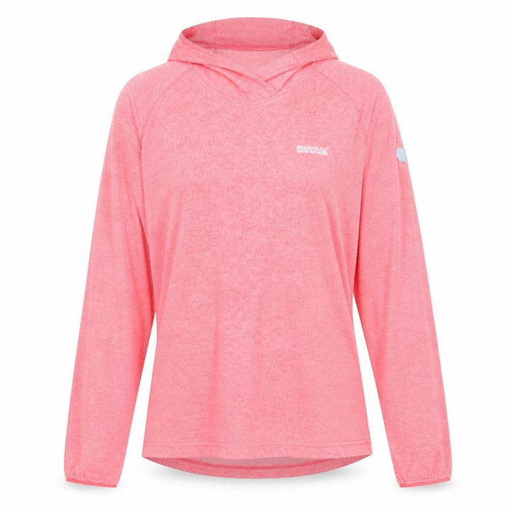 Regatta Womens Pink Pullover Hoodie L UK 14 Polyester Blend