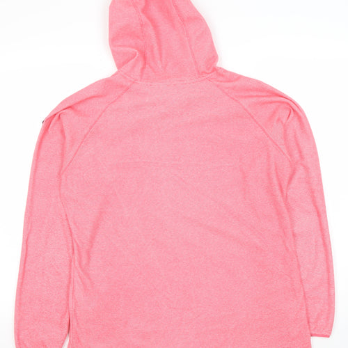 Regatta Womens Pink Pullover Hoodie L UK 14 Polyester Blend