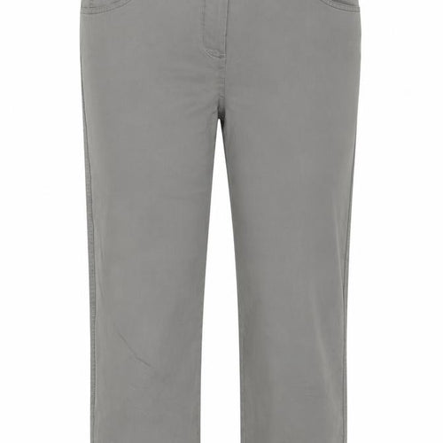 Punt Roma Women's Grey Cropped Jeans Size 12 Regular Fit Cotton Blend