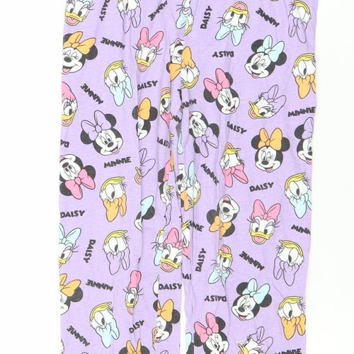 Primark Girls Purple Disney Minnie & Daisy Pyjama Pants 10-11Y Cotton