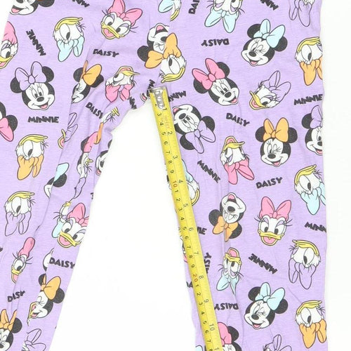 Primark Girls Purple Disney Minnie & Daisy Pyjama Pants 10-11Y Cotton