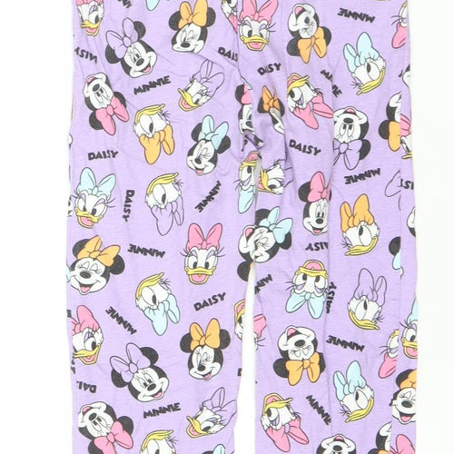 Primark Girls Purple Disney Minnie & Daisy Pyjama Pants 10-11Y Cotton
