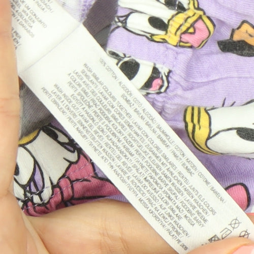 Primark Girls Purple Disney Minnie & Daisy Pyjama Pants 10-11Y Cotton