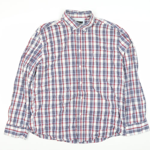 Dunnes Men's Multicoloured Check Long Sleeve Button-Up Shirt L