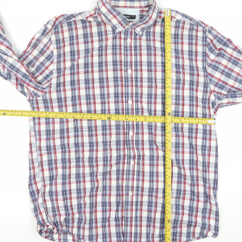 Dunnes Men's Multicoloured Check Long Sleeve Button-Up Shirt L