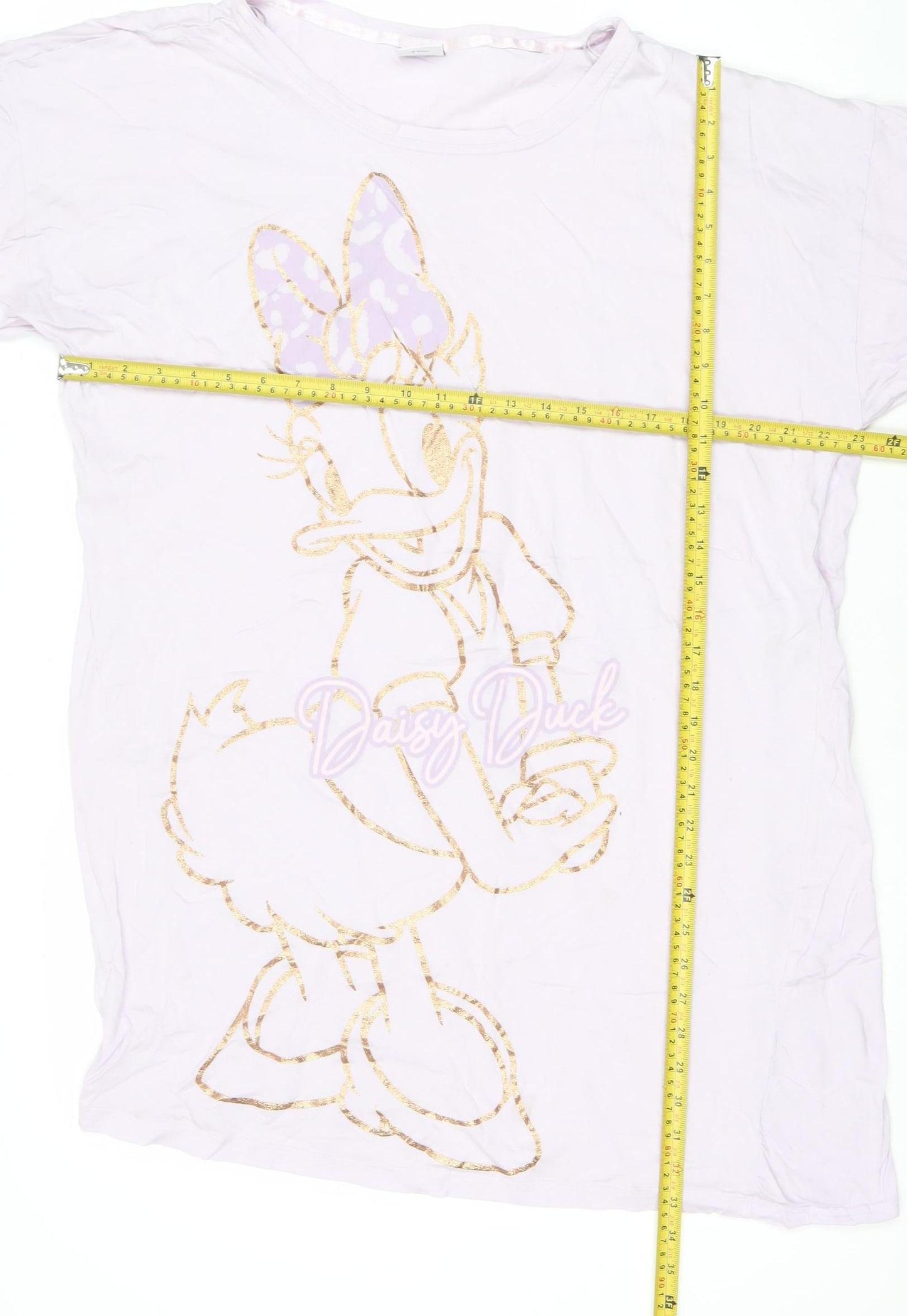 Disney Women Pink Daisy Duck T-Shirt Nightshirt Size 16