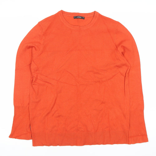 Dunnes Women’s Orange Crew Neck Pullover Jumper Size L