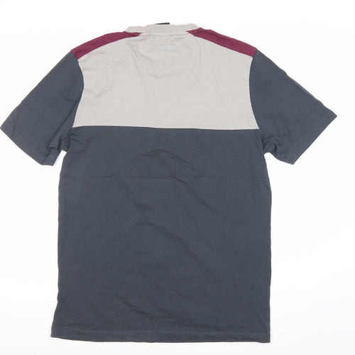 Diesel Men's Multicolour Cotton T-Shirt Medium Crew Neck Logo